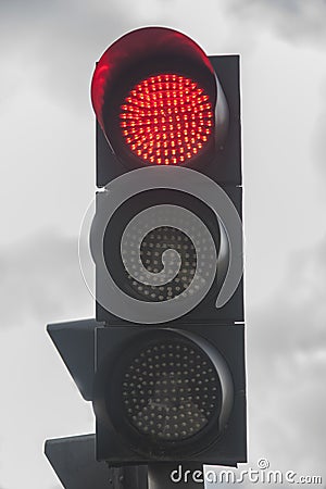 Red trafficlight Stock Photo