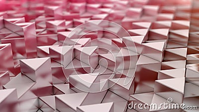 Red triangles background Stock Photo