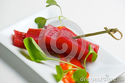 Red tuna view Stock Photo