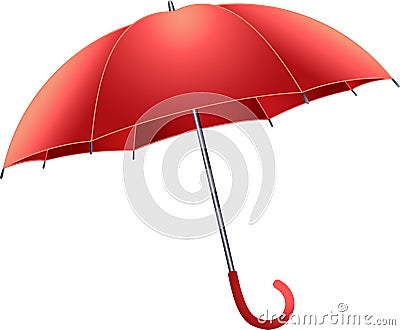 Red umbrella Stock Photo