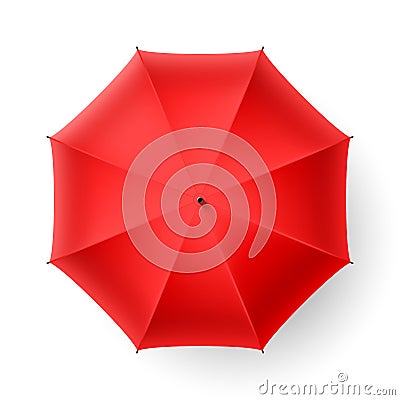 Red umbrella Vector Illustration