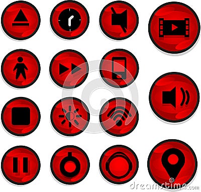 Red useful icon Vector Illustration