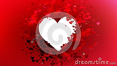 Red Valentine Background Stock Photo