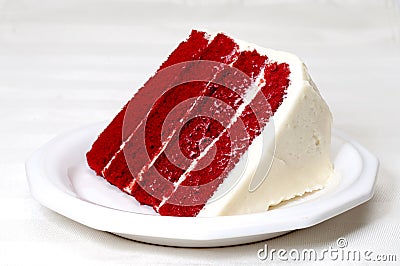 Red Velvet Cake Stock Photo