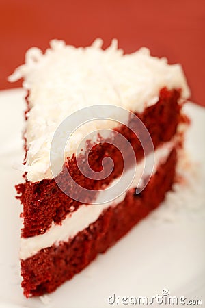 Red Velvet Cake Stock Photo