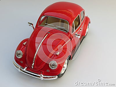 Red Volkswagen Beetle Editorial Stock Photo