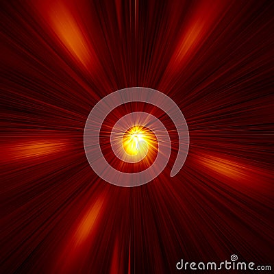 Red Warp Abstract Stock Photo