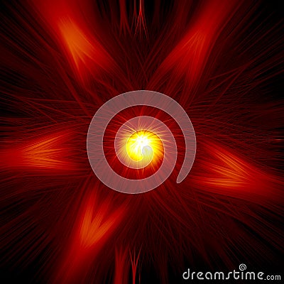 Red Warp Abstract Stock Photo