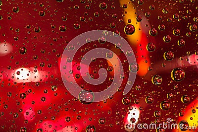 Red water drop Stock Photo