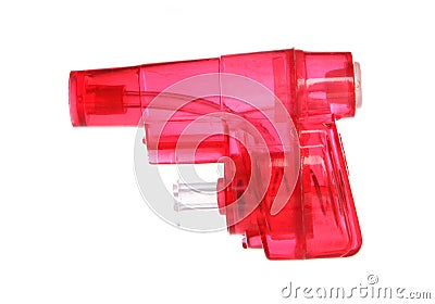 Red water pistol Stock Photo