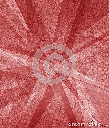 Red and white abstract background with angled blocks, squares, diamonds, rectangle and triangle shapes Stock Photo