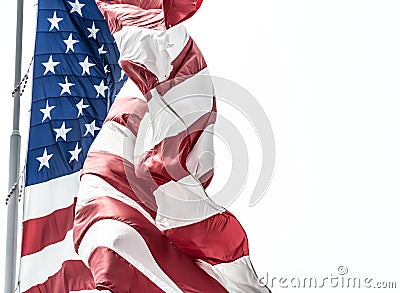 Red White and Blue Representing Democracy Stock Photo