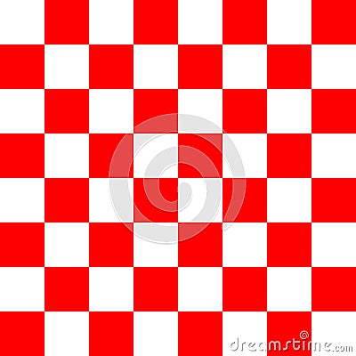 Red and white checker texture pattern Vector Illustration