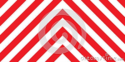 Red And White Chevron Background Vector Illustration