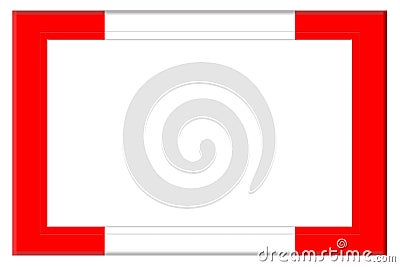 Red and White Frame Stock Photo