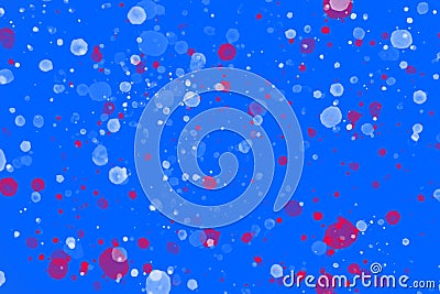 Red and white highlights on a blue background Stock Photo