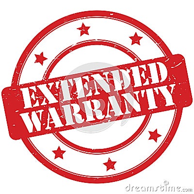 Extended warranty stamp Vector Illustration