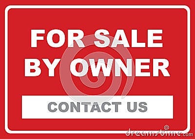 For sale by owner illustration Vector Illustration