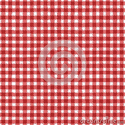 Red and white plaid background Stock Photo