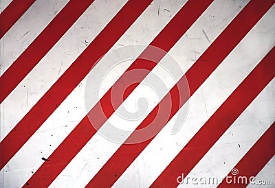 Red and white stripes Stock Photo