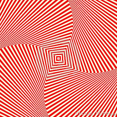 Red white swirl abstract vortex background. Psychedelic wallpaper. Vector Illustration