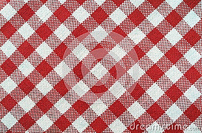 Red and white towel Stock Photo