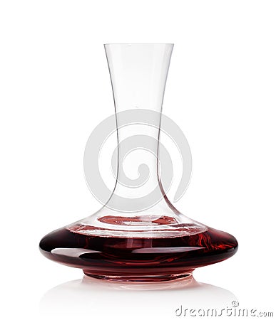 red wine on a decanter Stock Photo