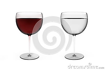 Red wine glass Stock Photo