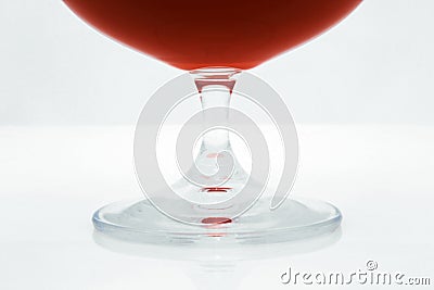 Red wine in a glass isolated on white background - realistic photo image - with clip path Stock Photo