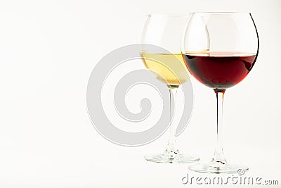 Red wine in glass Stock Photo