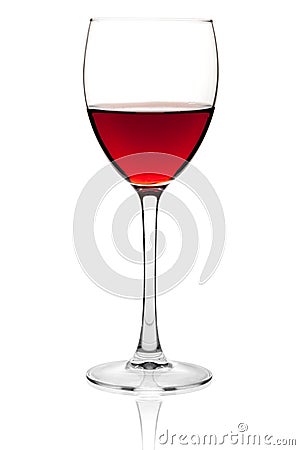 Red wine in a small glass Stock Photo