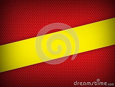 Red and yellow color geometric abstract background modern design with copy space Vector illustration. Stock Photo