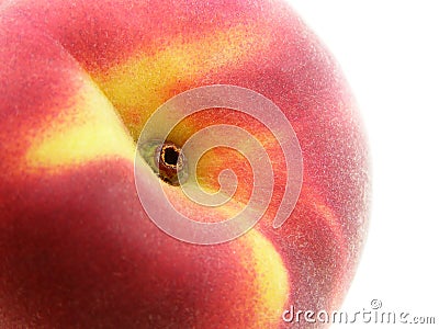 Red and yellow peach Stock Photo