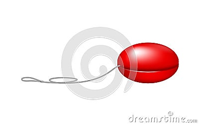 Red yo yo Vector Illustration