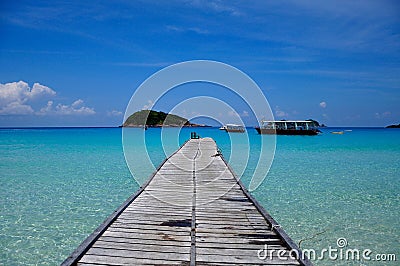 Redang Island Jetty Stock Photo