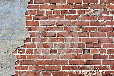 Redbrick Wall 14-Course Blue-Grey Sidebar Stock Photo