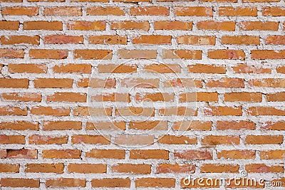 Redbrick Wall image, Grunge and Retro building style. Stock Photo