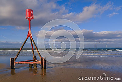 Redcar Wind Farm Stock Photo