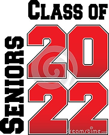 Red class of 2022 Vector Illustration