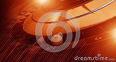 Reddish Roulette Banner Stock Photo