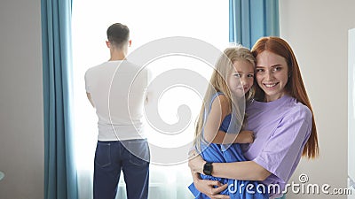 Not daughter and not dad in front of mom