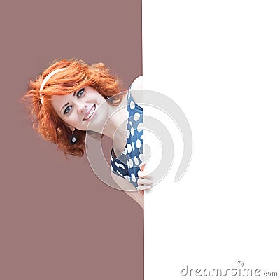 Redheaded girl Stock Photo