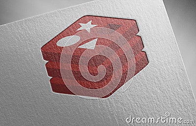 Redis on paper texture Editorial Stock Photo