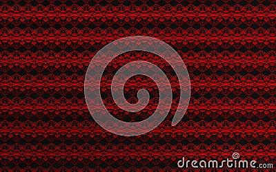 Redish over black modern image of tribute to baroque embroidery Stock Photo