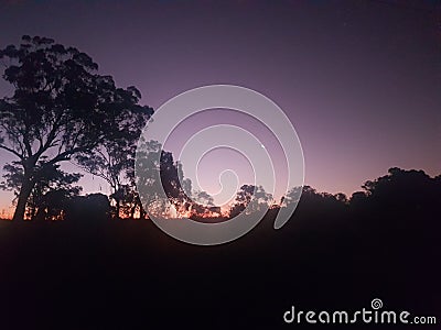 Redland Bay Sunset 4 April 2022 Stock Photo