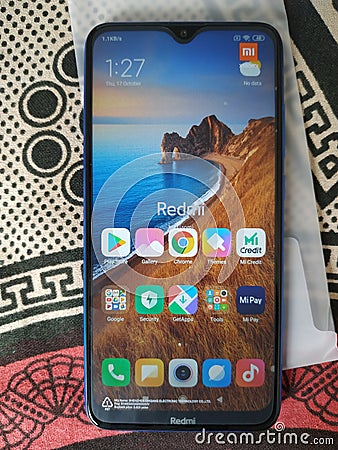 Redmi 8A front side Editorial Stock Photo