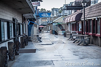 Redondo Beach Pier Early Morning Editorial Stock Photo