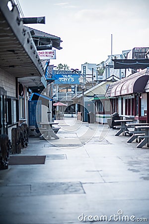 Redondo Beach Pier Early Morning Editorial Stock Photo