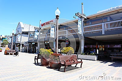 Redondo Beach Pier - REDONDO BEACH, Los Angeles, California Editorial Stock Photo