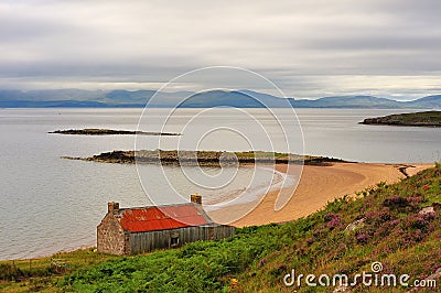 Redpoint salmon fishing station, Scotland Stock Photo